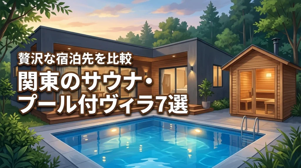 関東でサウナとプール付きのヴィラおすすめ7選！贅沢な宿泊先を比較して選ぼう