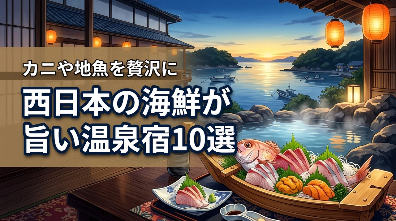 西日本で海鮮の美味しい温泉宿10選!カニや地魚を味わいつくす極上の休日を提案