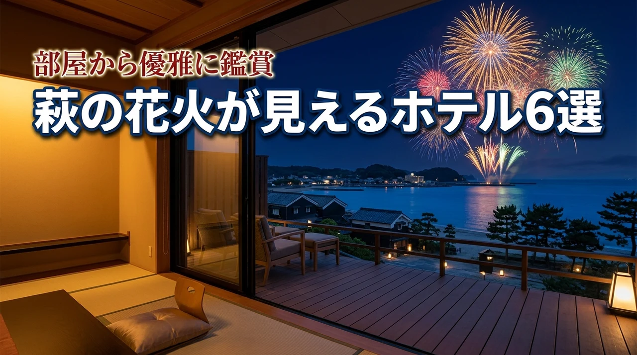 【萩の花火大会】ホテルで優雅に鑑賞したい人必見!部屋から見える宿6選を厳選