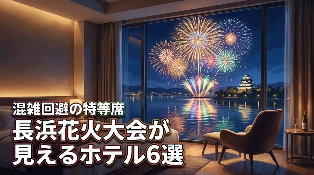 長浜花火大会がホテルから見える！混雑回避の宿泊先おすすめ6選