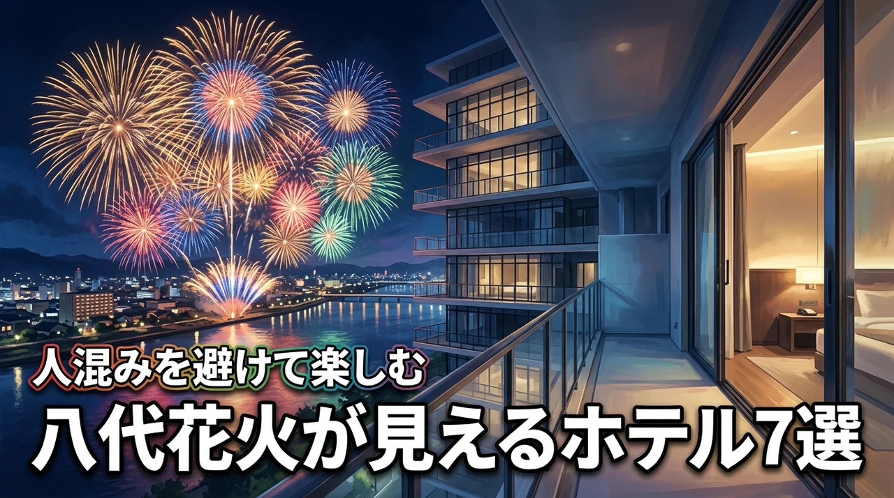 八代花火大会で部屋から見えるホテルおすすめ7選!人混みを避けて楽しむ