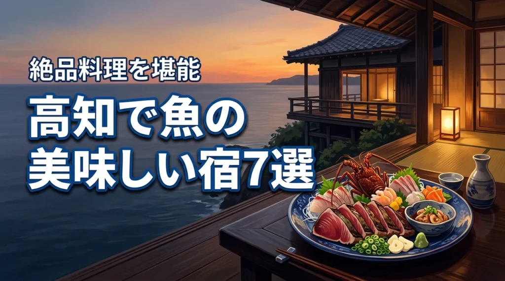高知で魚の美味しい宿おすすめ厳選7選！絶品料理を堪能するならここ